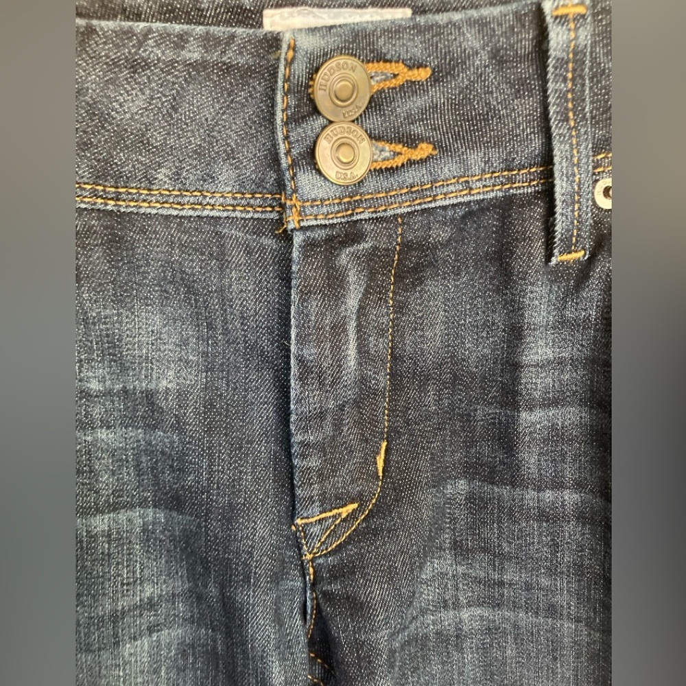 Hudson Collin Flap Skinny Dark Wash Low Rise Size  28 - Picture 5 of 11
